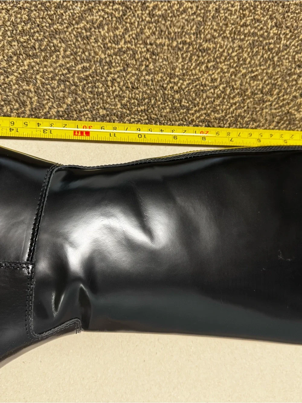Anthropologie Silent D Black Leather Giselle Riding Boots Sz 38 EU / 7 US + Box